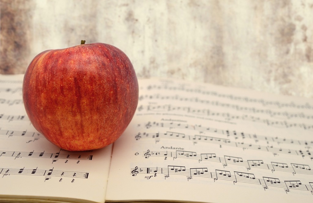 Apple Music Melody Make Music Songs Choir Fruit