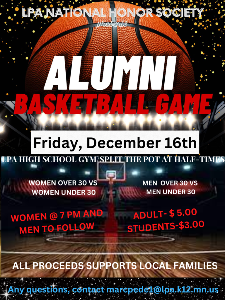 Alumni Basketball Game December 16th